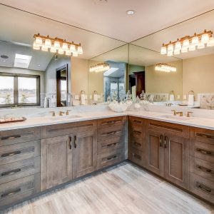 custom residental millwork and cabinets - master bathroom