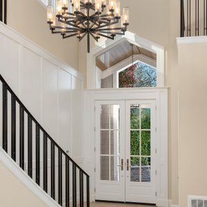 custom millwork and cabinets - front entry