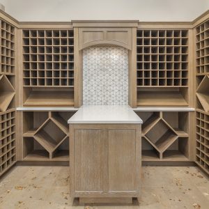custom millwork and cabinets - wine celler
